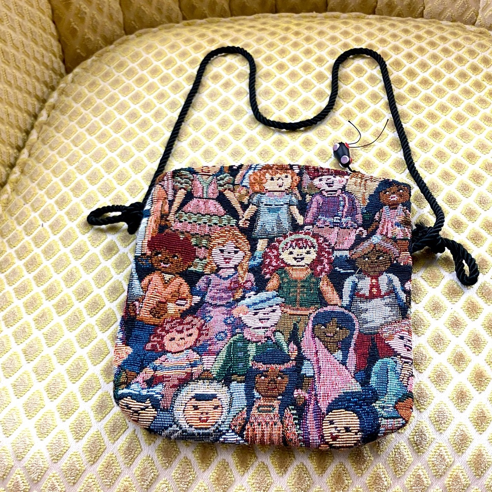 Y2K Multicultural Children of the World Crossbody 8.5” by 7”